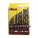 Набор сверл по металлу Biber 74132 HSS Стандарт 2-8 мм (13 шт.)