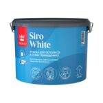 Краска для потолка Tikkurila Siro White основа А глубокоматовая (9 л)
