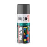 Эмаль аэрозольная Kudo KU-1016 универсальная тёмно-серая (0,52 л)