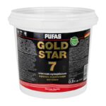 Краска акрилатная супербелая Pufas Gold Star 7 основа А матовая (0,9 л)