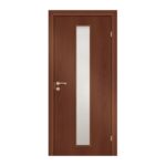 Полотно дверное Olovi, со cтеклом, итальянский орех, б/п, б/ф (L2 600х2000 мм)