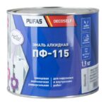 Эмаль Pufas Decoself ПФ-115 светло-голубая (1,9 кг)