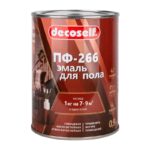 Эмаль для пола Pufas Decoself ПФ-266 красно-коричневая (0,9 кг)