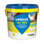 Мастика Vetonit тек. 822 серый, ведро, 1,2 кг