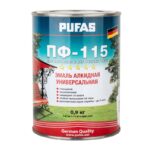 Эмаль Pufas ПФ-115 ГОСТ белая матовая (0,9 кг)