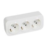 Розетка о/у Quteo 782218, 3 гнезда, с/з и шторками, 16А, 230В, IP20