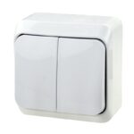 Выключатель о/у Makel 45103, 2 клавиши, 10А, 230В, IP20