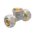 Тройник для металлопластиковых труб 20х1/2" ВР