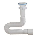 Сифон гофрированный Orio А-7013, 1 1/2"х40/50мм L=1250мм, решетка d=70мм