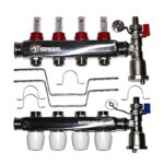 Группа коллекторная в сборе 1"x3/4", 4 выхода, 90 гр, 8 бар