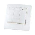 Выключатель в рамку с/у Таймыр SQ1814-0006, 3 клавиши, 10А, 230В, IP20