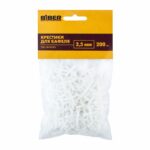 Крестики для кафеля Biber 55603, 2,5 мм (200 шт.) — изображение 2