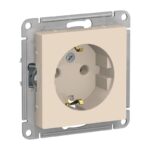 Розетка Atlasdesign SE ATN000243, 1 гнездо, с/з, 16А, IP20