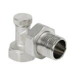 Клапан запорный для радиатора, угловой, 3/4"