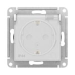 Розетка Atlasdesign Aqua SE ATN440146, 1 гнездо, с/з, з/ш, и крыш,16А, IP44