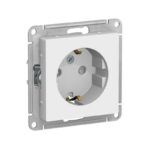 Розетка Atlasdesign SE ATN000145, 1 гнездо, с/з, з/ш,16А, IP20