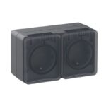Розетка Atlasdesign Profi ATN544026, 2 гнезда, гориз., с/з, з/ш и крыш, 16А, IP54