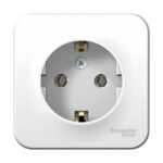 Розетка Atlasdesign Blanca BLNRA010111, 1 гнездо, с/з, 16А, IP20