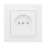 Розетка EKF Минск ERR10-022-100, 1 гнездо, б/з, з/ш, 10А, 230В, IP20