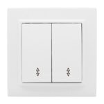 Переключатель EKF Минск ERV10-027-10, 2 клавиши, б/инд. 10А, 230В, IP20