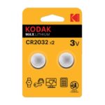 Батарейка литиевая Kodak, тип CR2032, 3В (уп. 2 шт.)