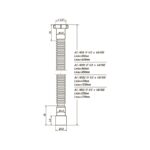 Труба гофрированная Orio АС-1013, 1 1/2"х40/50мм L=650 мм — изображение 2